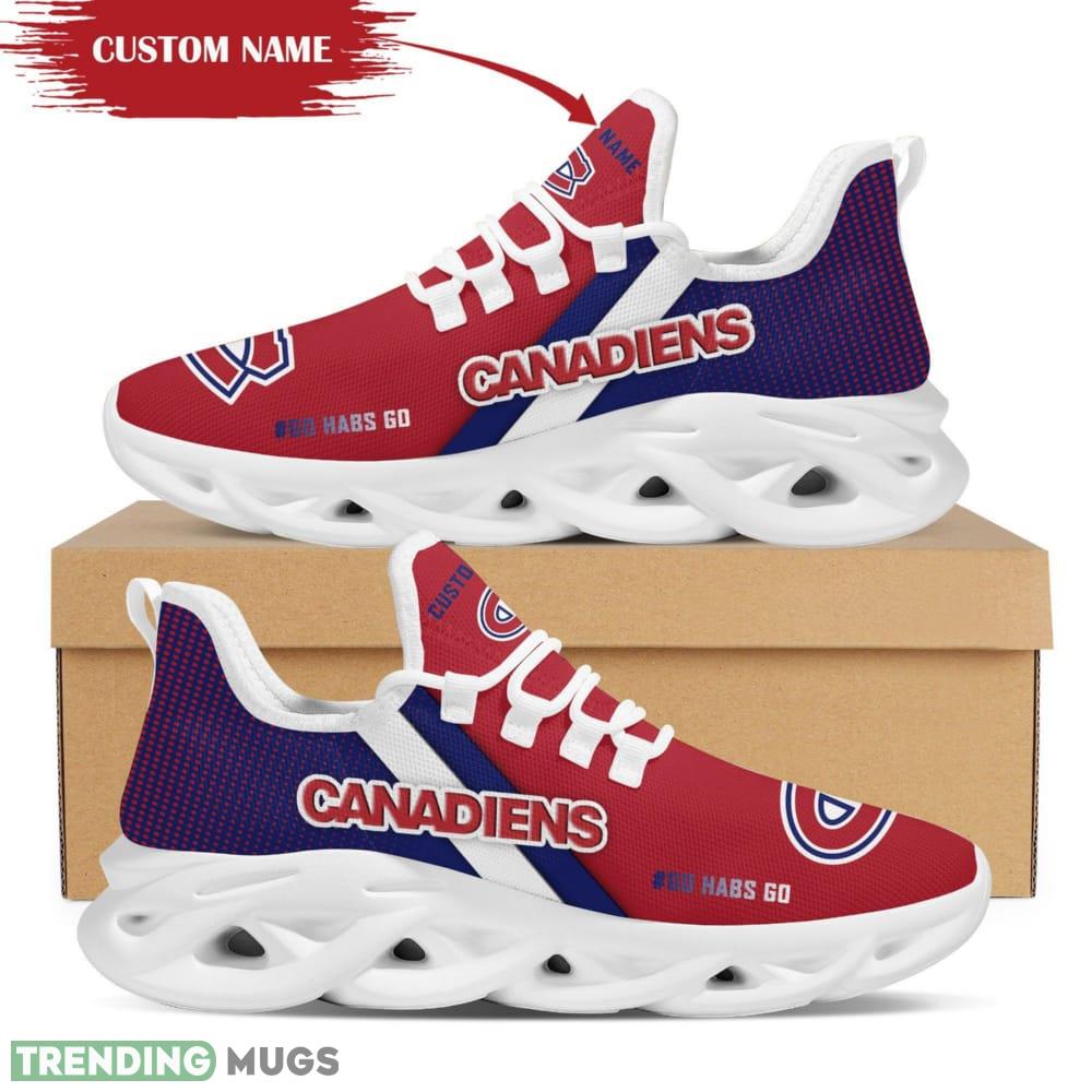 Montreal Canadiens Logo Custom Name Pattern 3D Max Soul Sneaker Shoes In Red And Blue - Montreal Canadiens Logo Custom Name Pattern 3D Max Soul Sneaker Shoes In Red And Blue_1 Montreal Canadiens Logo Custom Name Pattern 3D Max Soul Sneaker Shoes In Red And Blue - Montreal Canadiens Logo Custom Name Pattern 3D Max Soul Sneaker Shoes In Red And Blue_1