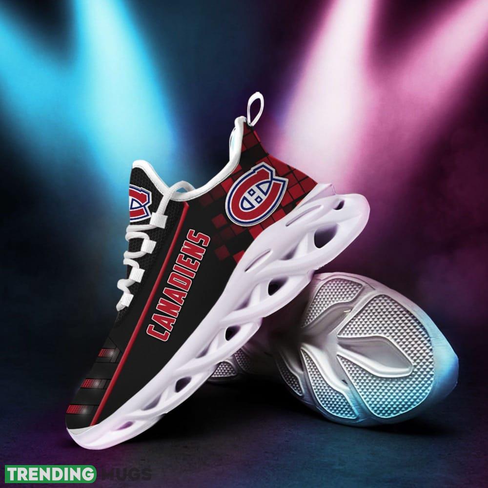 Montreal Canadiens Logo Pattern Custom Name 3D Max Soul Sneaker Shoes In Black Red - Montreal Canadiens Logo Pattern Custom Name 3D Max Soul Sneaker Shoes In Black Red_1 Montreal Canadiens Logo Pattern Custom Name 3D Max Soul Sneaker Shoes In Black Red - Montreal Canadiens Logo Pattern Custom Name 3D Max Soul Sneaker Shoes In Black Red_1