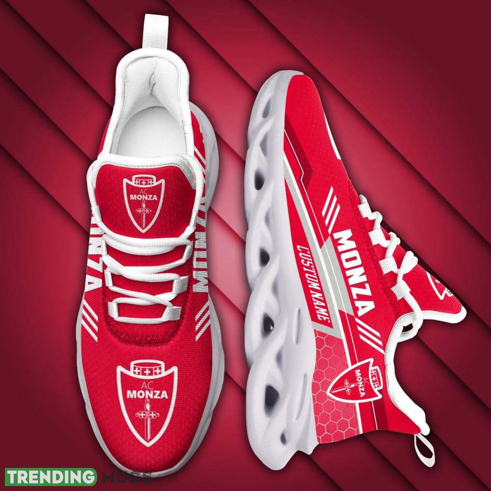 Monza Logo Beehive Pattern Custom Name 3D Max Soul Sneaker Shoes Max Soul Monza Logo Beehive Pattern Custom Name 3D Max Soul Sneaker Shoes Max Soul