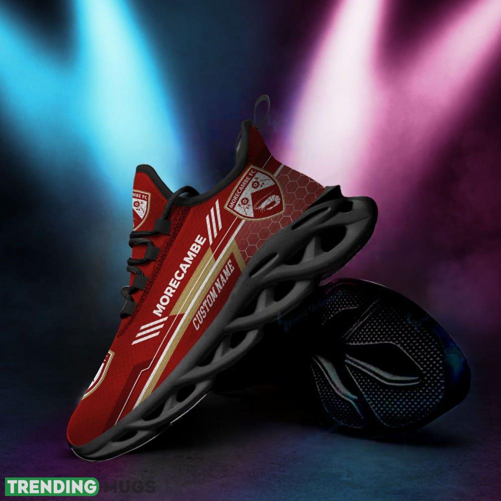 Morecambe Logo Custom Name Pattern 3D Max Soul Sneaker Shoes Max Soul Morecambe Logo Custom Name Pattern 3D Max Soul Sneaker Shoes Max Soul