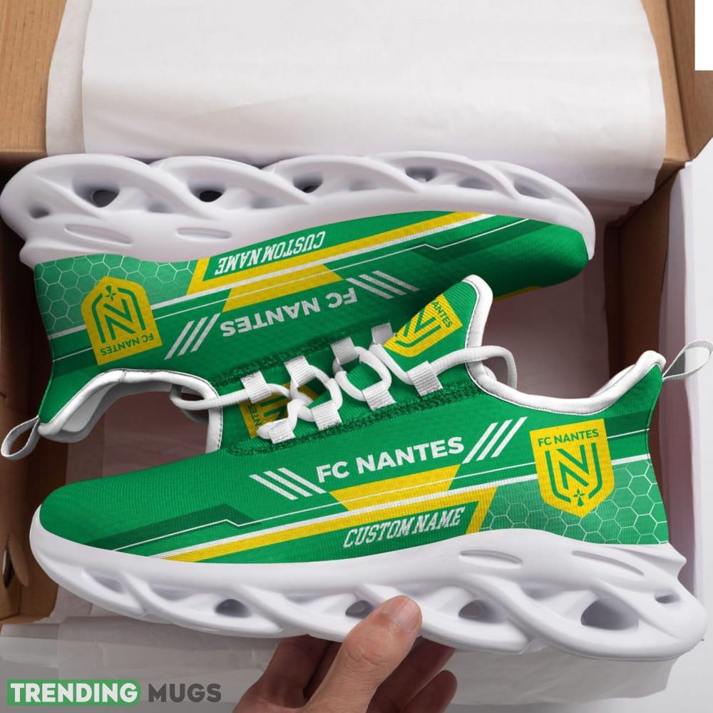 Nantes Logo Custom Name Pattern 3D Max Soul Sneaker Shoes - Nantes Logo Custom Name Pattern 3D Max Soul Sneaker Shoes_1