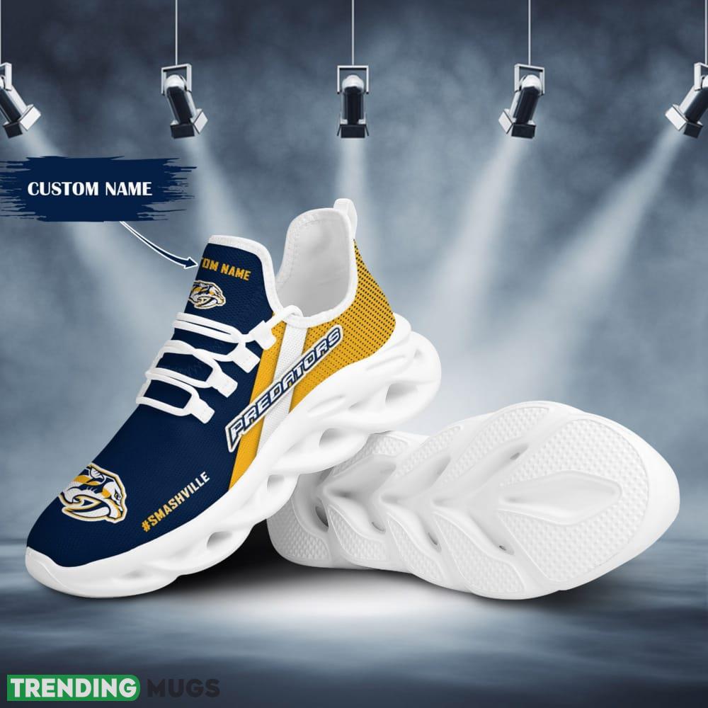 Nashville Predators Logo Pattern Custom Name 3D Max Soul Sneaker Shoes - Nashville Predators Logo Pattern Custom Name 3D Max Soul Sneaker Shoes_1 Nashville Predators Logo Pattern Custom Name 3D Max Soul Sneaker Shoes - Nashville Predators Logo Pattern Custom Name 3D Max Soul Sneaker Shoes_1