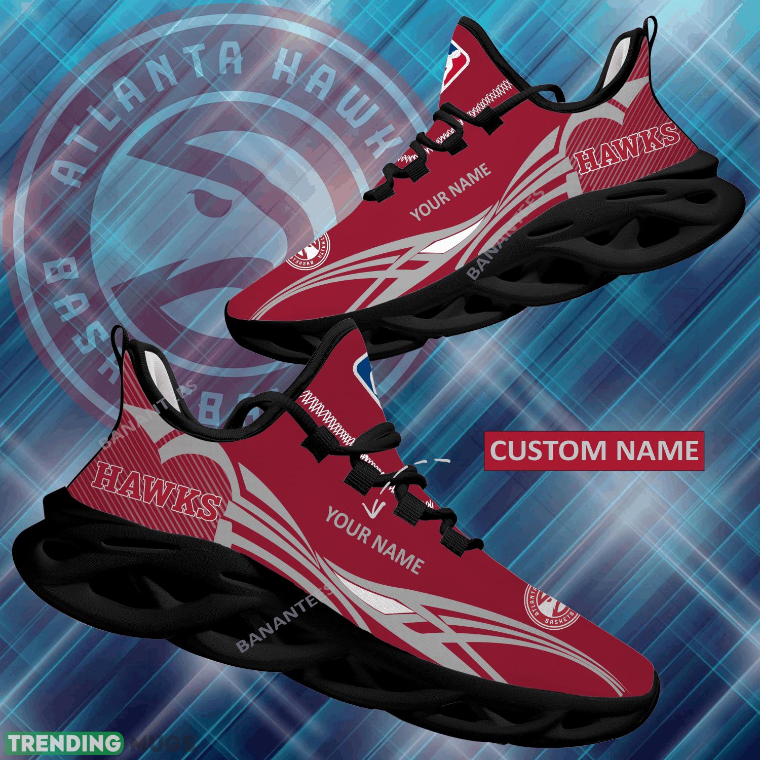 NBA Atlanta Hawks Max Soul Shoes New Personalized Distinctive Sport Sneaker - NBA Atlanta Hawks Max Soul Shoes Personalized Photo 1 NBA Atlanta Hawks Max Soul Shoes New Personalized Distinctive Sport Sneaker - NBA Atlanta Hawks Max Soul Shoes Personalized Photo 1