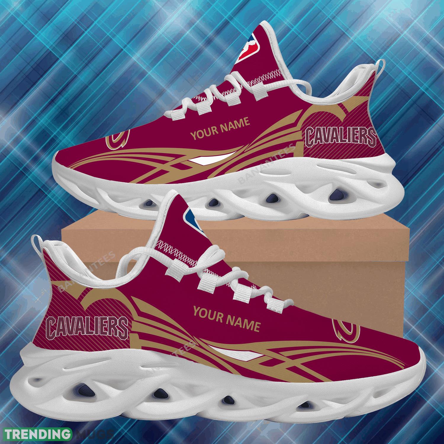 NBA Cleveland Cavaliers Max Soul Shoes New Personalized Performance Running Sneaker Max Soul NBA Cleveland Cavaliers Max Soul Shoes New Personalized Performance Running Sneaker Max Soul