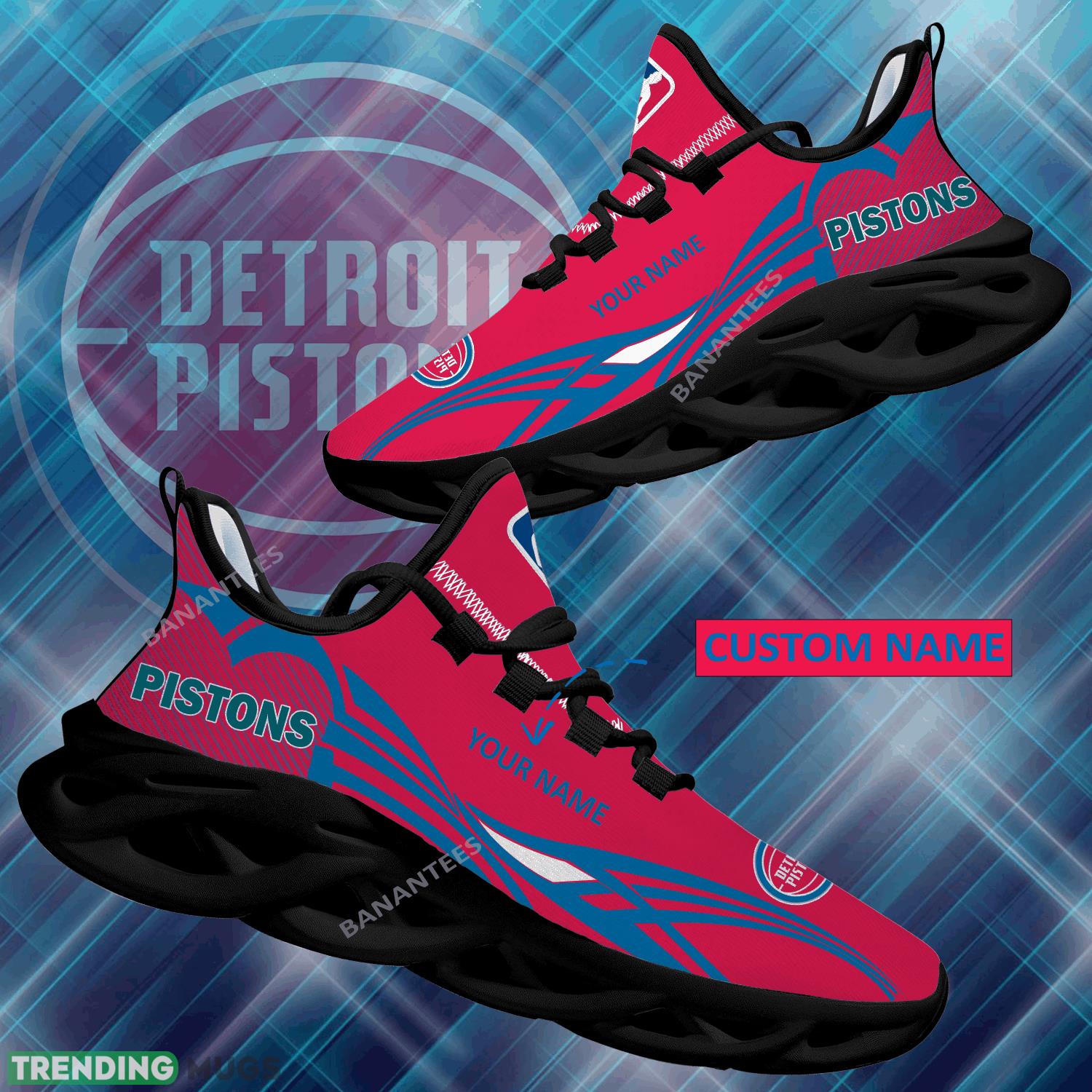 NBA Detroit Pistons Max Soul Shoes New Personalized Iconic Running Sneaker - NBA Detroit Pistons Max Soul Shoes Personalized Photo 1 NBA Detroit Pistons Max Soul Shoes New Personalized Iconic Running Sneaker - NBA Detroit Pistons Max Soul Shoes Personalized Photo 1