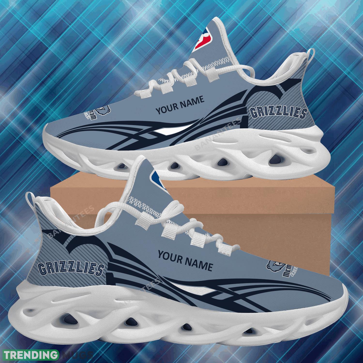 NBA Memphis Grizzlies Max Soul Shoes New Personalized Athleisure Running Sneaker Max Soul NBA Memphis Grizzlies Max Soul Shoes New Personalized Athleisure Running Sneaker Max Soul