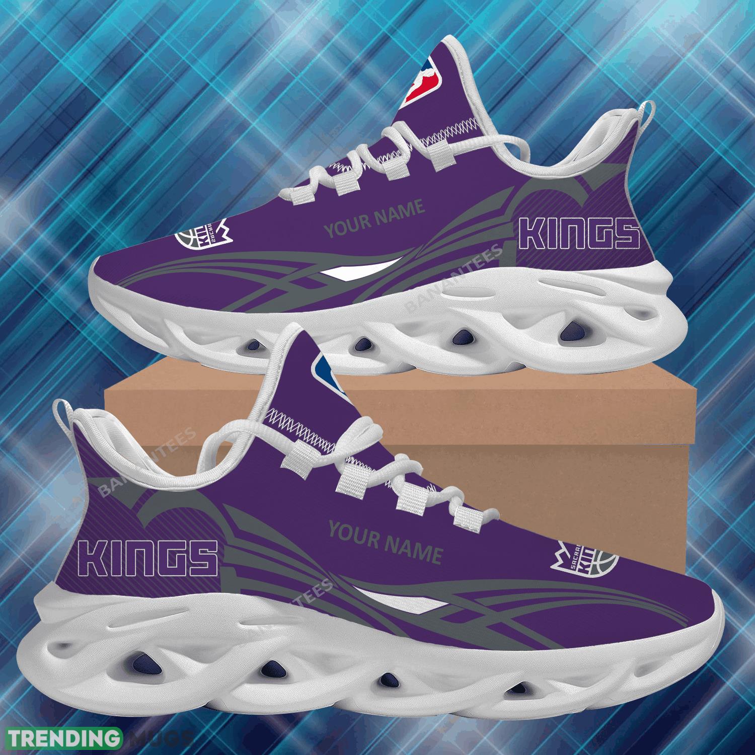 NBA Sacramento Kings Max Soul Shoes New Personalized Sign Chunky Sneaker Max Soul NBA Sacramento Kings Max Soul Shoes New Personalized Sign Chunky Sneaker Max Soul
