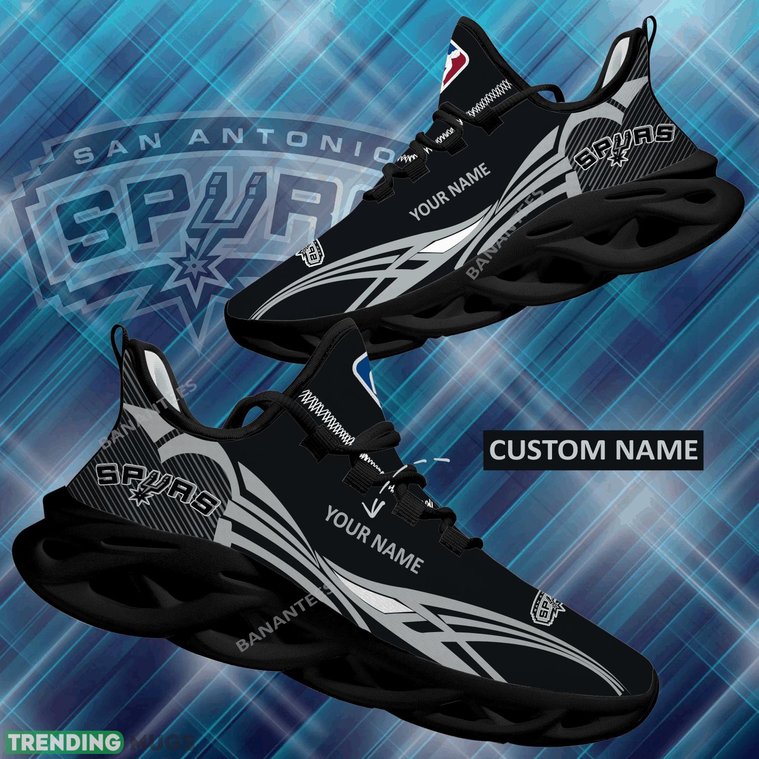 NBA San Antonio Spurs Max Soul Shoes New Personalized Branding Running Sneaker - NBA San Antonio Spurs Max Soul Shoes Personalized Photo 1 NBA San Antonio Spurs Max Soul Shoes New Personalized Branding Running Sneaker - NBA San Antonio Spurs Max Soul Shoes Personalized Photo 1