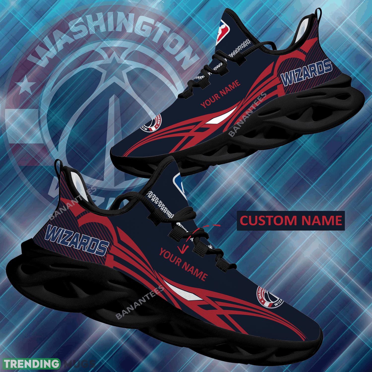 NBA Washington Wizards Max Soul Shoes New Personalized Recognition Running Sneaker - NBA Washington Wizards Max Soul Shoes Personalized Photo 1 NBA Washington Wizards Max Soul Shoes New Personalized Recognition Running Sneaker - NBA Washington Wizards Max Soul Shoes Personalized Photo 1