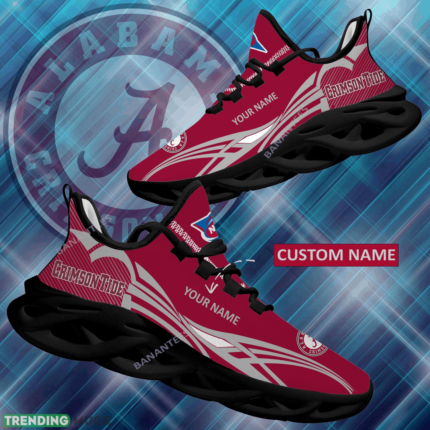 NCAA Alabama Crimson Tide Max Soul Shoes New Personalized Badge Running Sneaker - NCAA Alabama Crimson Tide Max Soul Shoes Personalized Photo 1 NCAA Alabama Crimson Tide Max Soul Shoes New Personalized Badge Running Sneaker - NCAA Alabama Crimson Tide Max Soul Shoes Personalized Photo 1