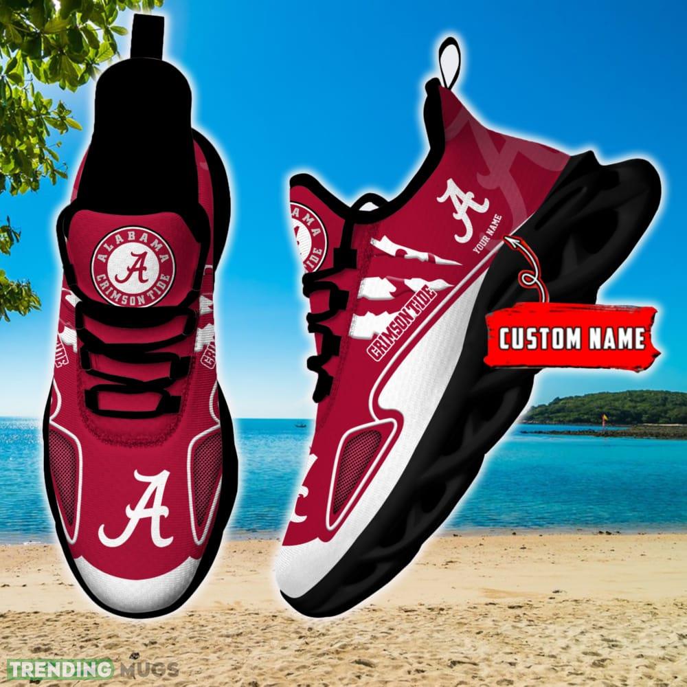 NCAA Alabama Crimson Tide Max Soul Shoes Personalized Clunky Sneakers Ideas Gift Fans Max Soul NCAA Alabama Crimson Tide Max Soul Shoes Personalized Clunky Sneakers Ideas Gift Fans Max Soul