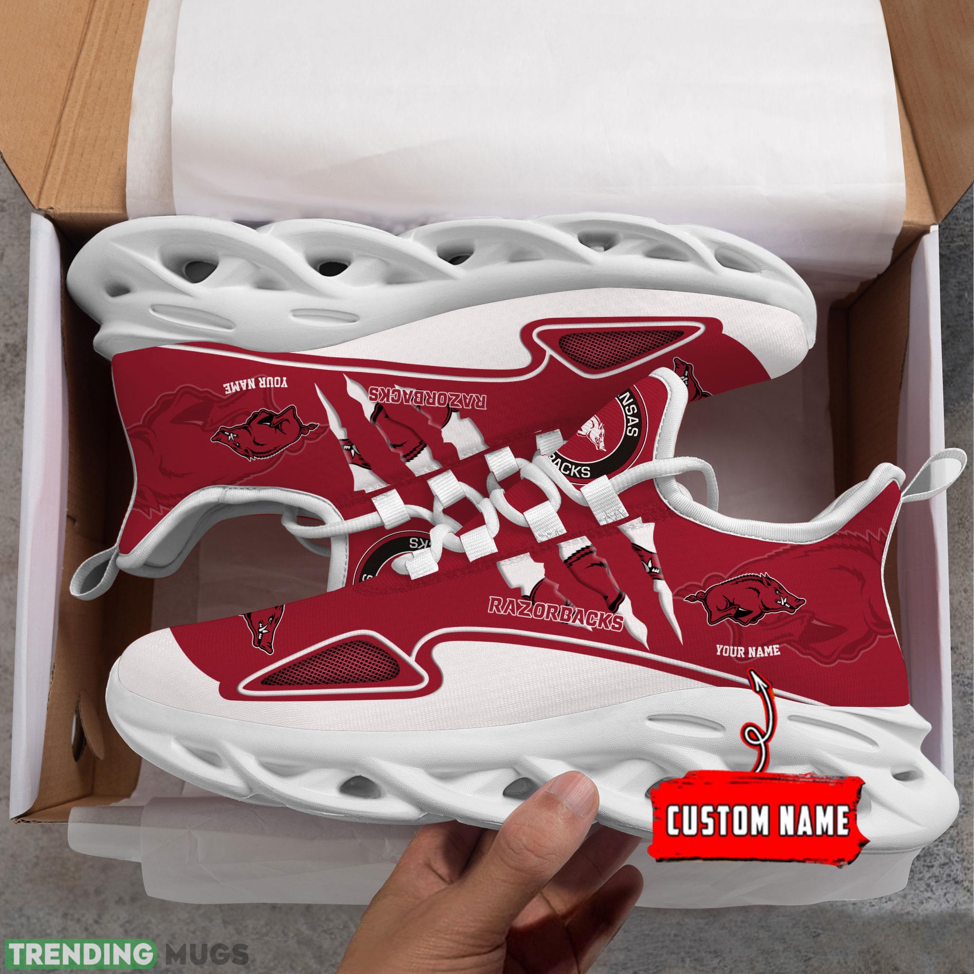 NCAA Arkansas Razorbacks Max Soul Shoes Personalized Clunky Sneakers Ideas Gift Fans Max Soul NCAA Arkansas Razorbacks Max Soul Shoes Personalized Clunky Sneakers Ideas Gift Fans Max Soul