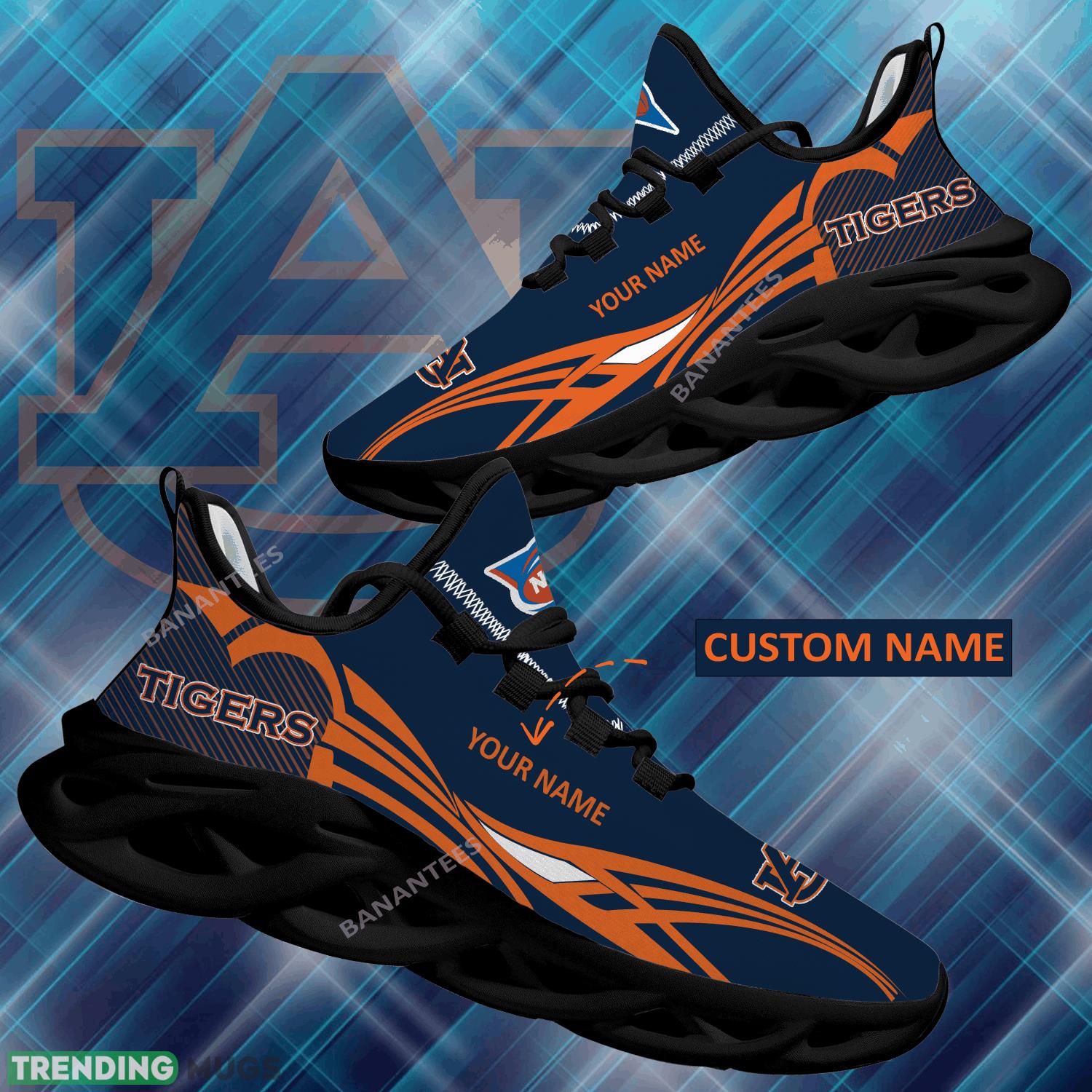 NCAA Auburn Tigers Max Soul Shoes New Personalized Symbolic Sport Sneaker - NCAA Auburn Tigers Max Soul Shoes Personalized Photo 1