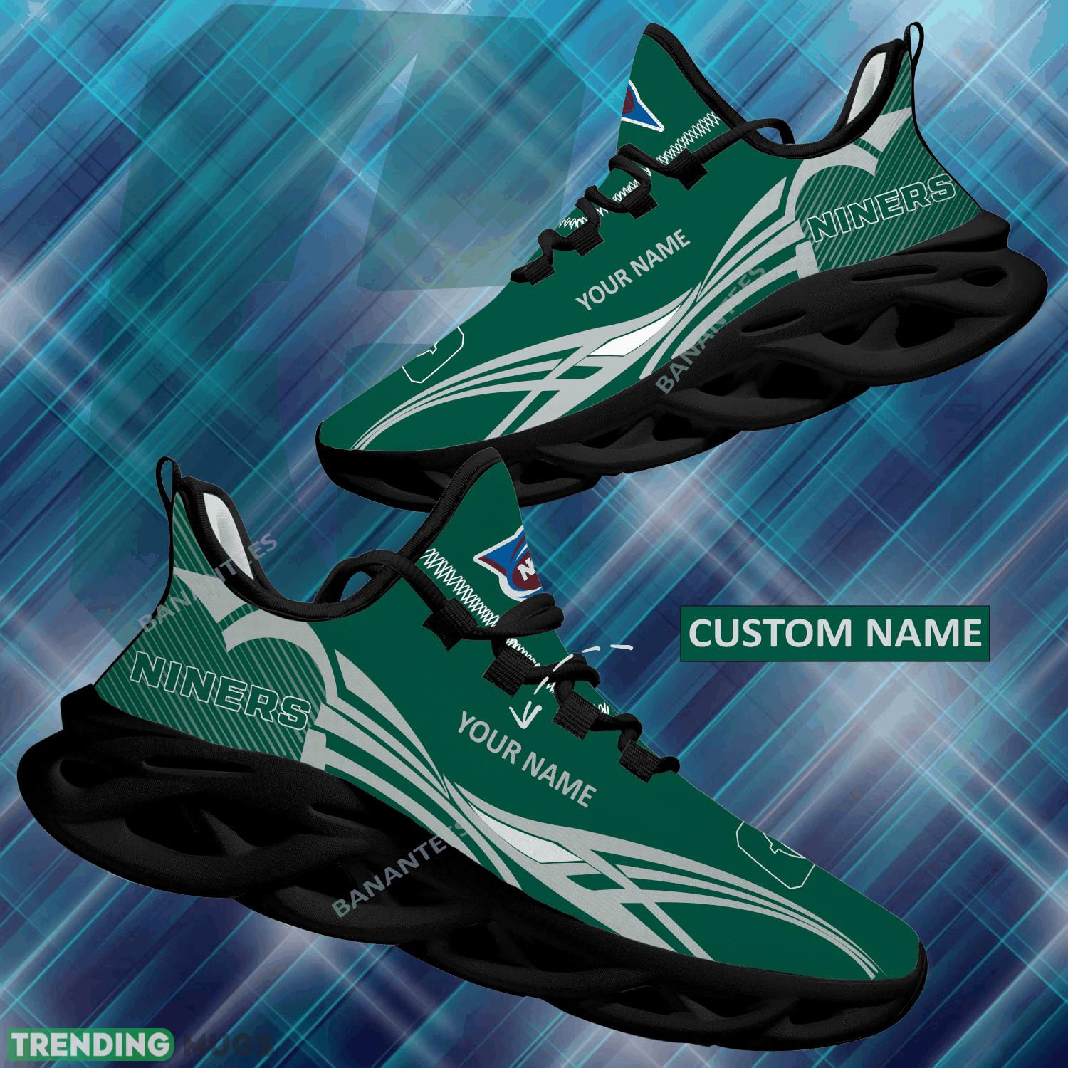 NCAA Charlotte 49ers Max Soul Shoes New Personalized Emblem Chunky Sneaker - NCAA Charlotte 49ers Max Soul Shoes Personalized Photo 1 NCAA Charlotte 49ers Max Soul Shoes New Personalized Emblem Chunky Sneaker - NCAA Charlotte 49ers Max Soul Shoes Personalized Photo 1
