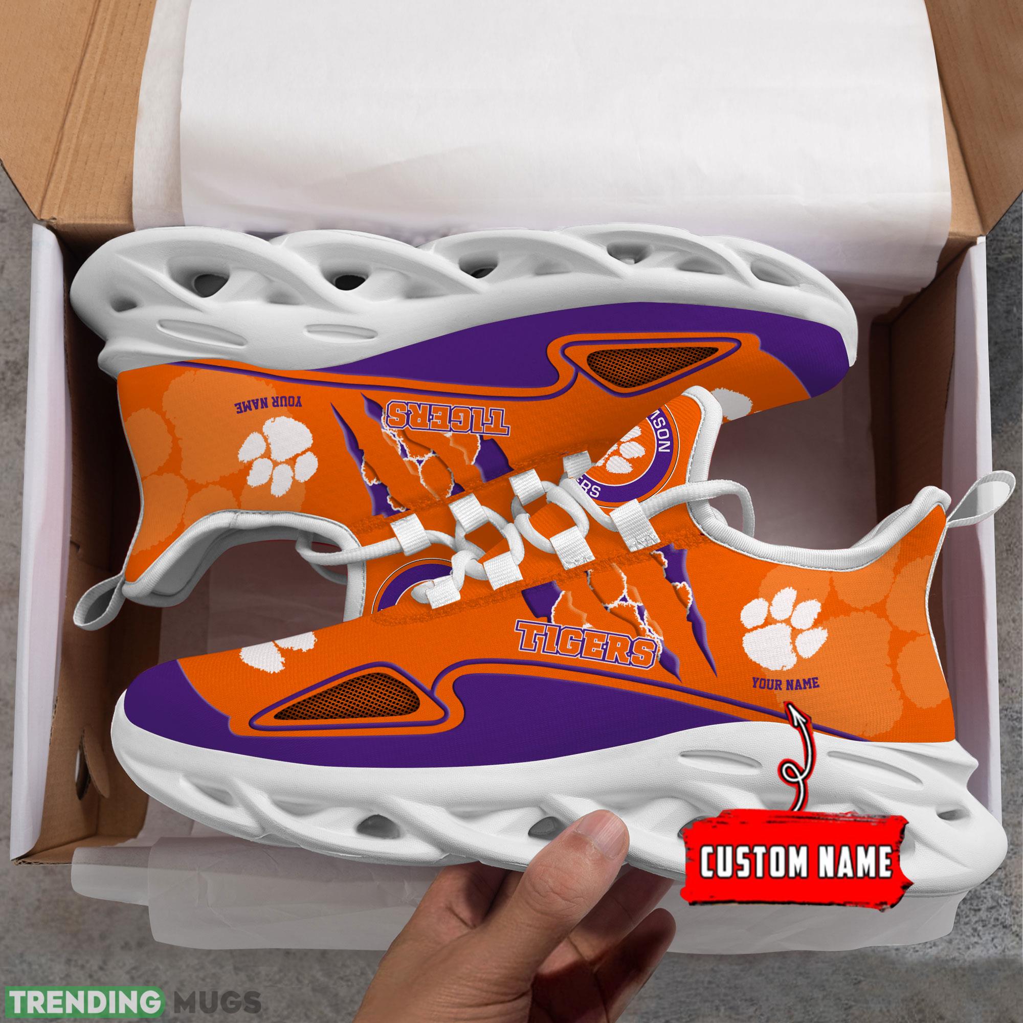NCAA Clemson Tigers Max Soul Shoes Personalized Clunky Sneakers Ideas Gift Fans Max Soul NCAA Clemson Tigers Max Soul Shoes Personalized Clunky Sneakers Ideas Gift Fans Max Soul