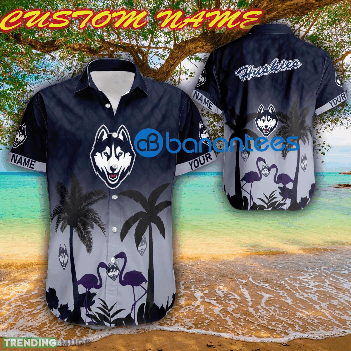 NCAA Connecticut Huskies Vacation AOP Hawaiian Shirt For Summer Custom Name - NCAA Connecticut Huskies Vacation AOP Hawaiian Shirt For Summer Custom Name NCAA Connecticut Huskies Vacation AOP Hawaiian Shirt For Summer Custom Name - NCAA Connecticut Huskies Vacation AOP Hawaiian Shirt For Summer Custom Name