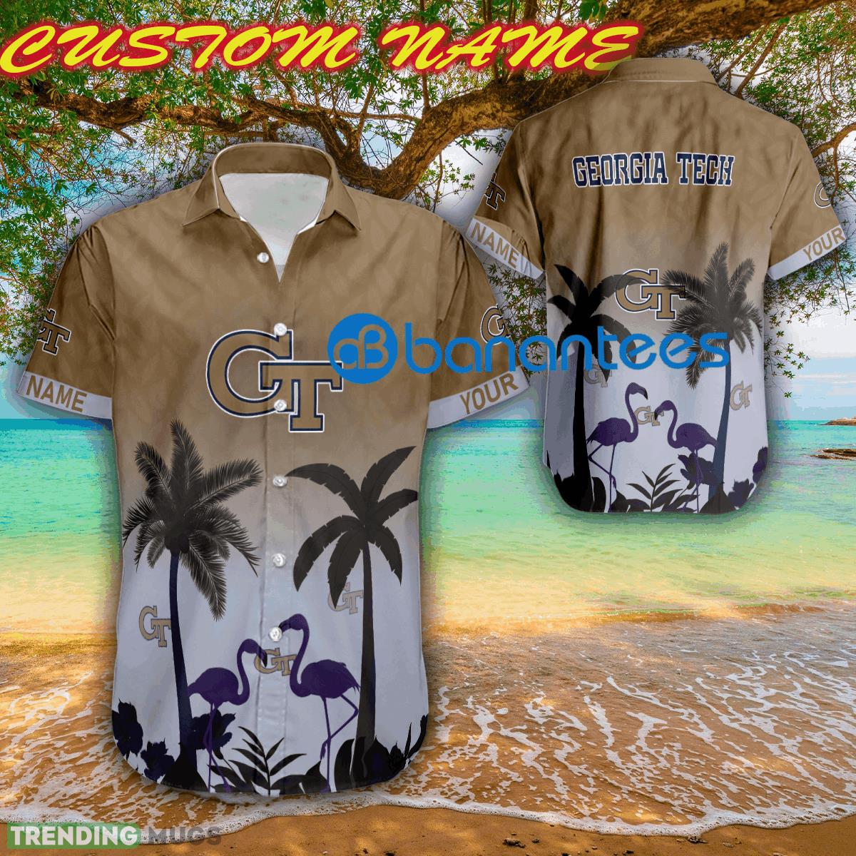 NCAA Georgia Tech Yellow Jackets Retro Beach Hawaiian Shirt For Summer Custom Name - NCAA Georgia Tech Yellow Jackets Retro Beach Hawaiian Shirt For Summer Custom Name NCAA Georgia Tech Yellow Jackets Retro Beach Hawaiian Shirt For Summer Custom Name - NCAA Georgia Tech Yellow Jackets Retro Beach Hawaiian Shirt For Summer Custom Name