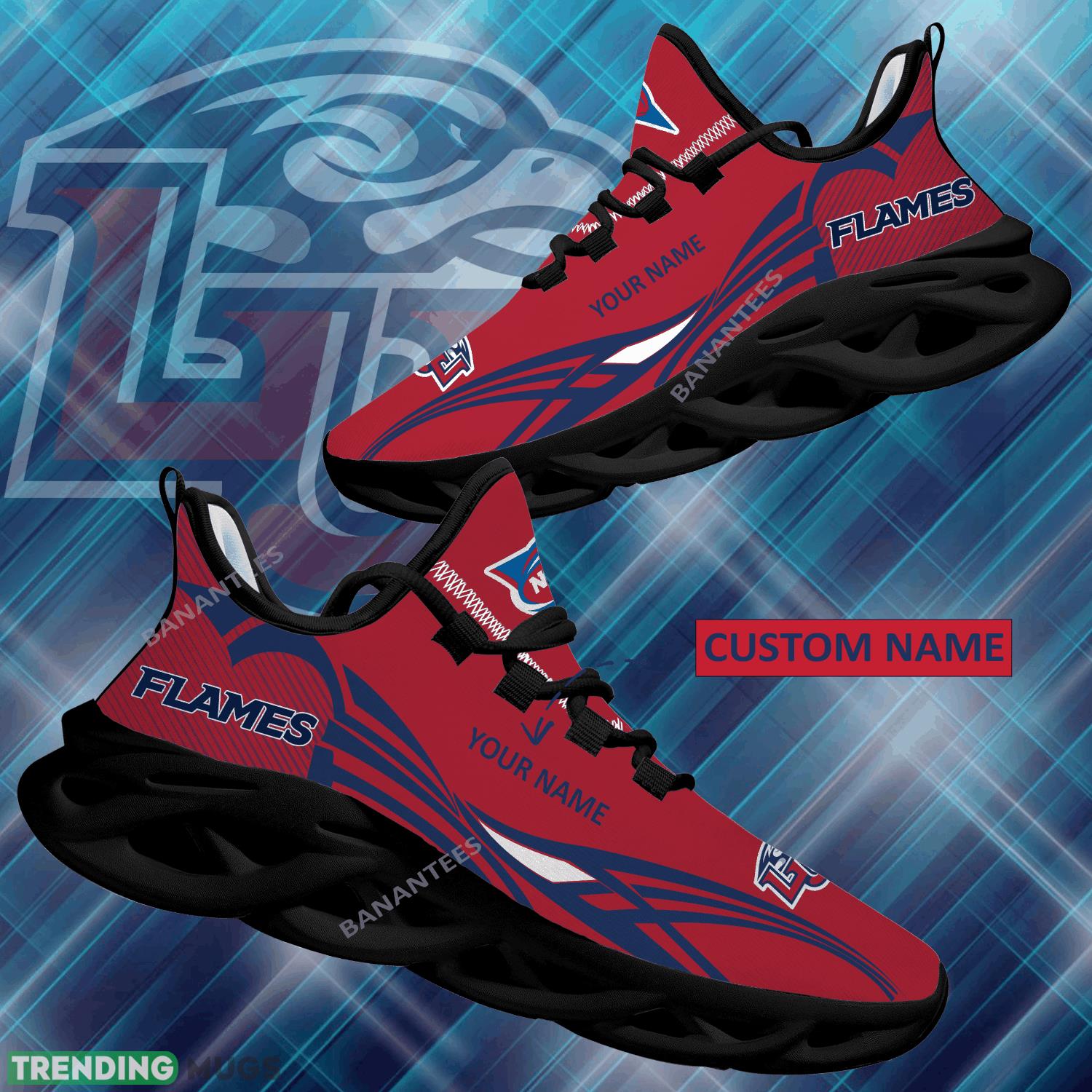 NCAA Liberty Flames Max Soul Shoes New Personalized Impression Running Sneaker - NCAA Liberty Flames Max Soul Shoes Personalized Photo 1