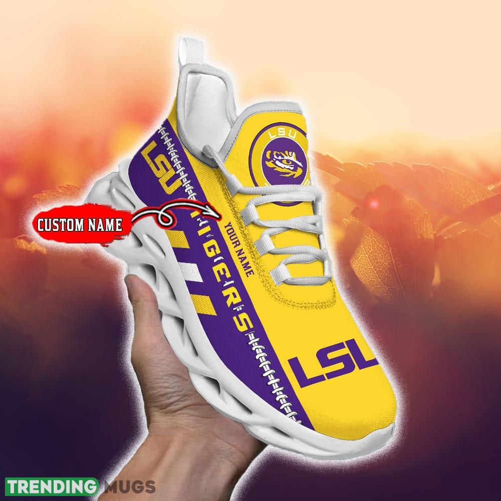 NCAA LSU Tigers Custom Name Max Soul Sneakers Clunky For Men Women Gift Shoes For Fans - 13-NCAA LSU Tigers Max Soul Shoes DS005_1 NCAA LSU Tigers Custom Name Max Soul Sneakers Clunky For Men Women Gift Shoes For Fans - 13-NCAA LSU Tigers Max Soul Shoes DS005_1