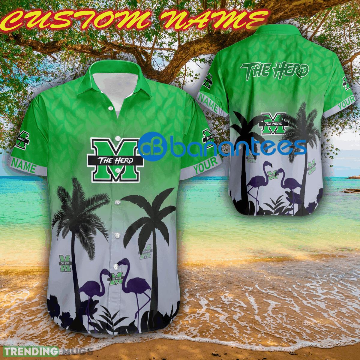 NCAA Marshall Thundering Herd Premium Logo All Over Print Hawaiian Shirt Gift For Fans Custom Name - NCAA Marshall Thundering Herd Premium Logo All Over Print Hawaiian Shirt Gift For Fans Custom Name NCAA Marshall Thundering Herd Premium Logo All Over Print Hawaiian Shirt Gift For Fans Custom Name - NCAA Marshall Thundering Herd Premium Logo All Over Print Hawaiian Shirt Gift For Fans Custom Name