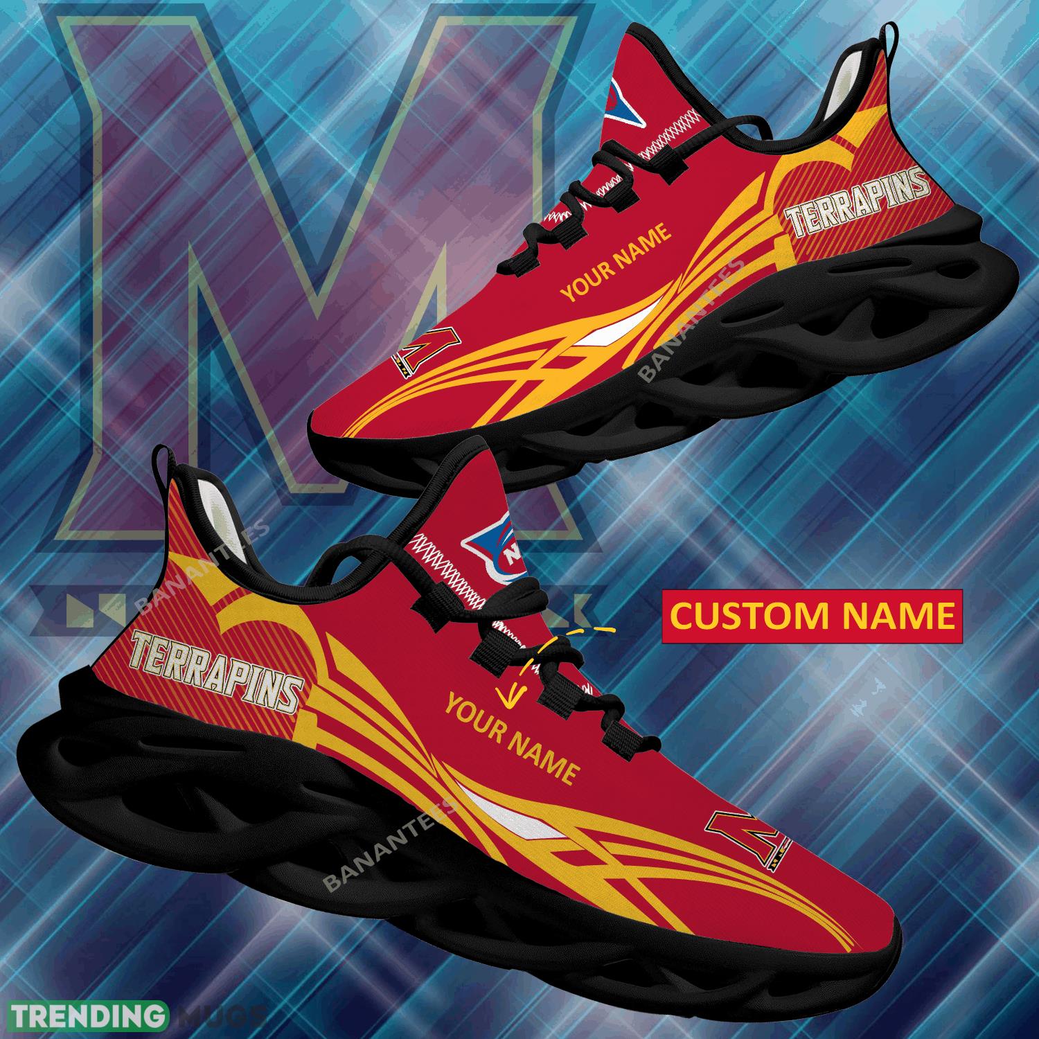 NCAA Maryland Terrapins Max Soul Shoes New Personalized Detail Sport Sneaker - NCAA Maryland Terrapins Max Soul Shoes Personalized Photo 1 NCAA Maryland Terrapins Max Soul Shoes New Personalized Detail Sport Sneaker - NCAA Maryland Terrapins Max Soul Shoes Personalized Photo 1