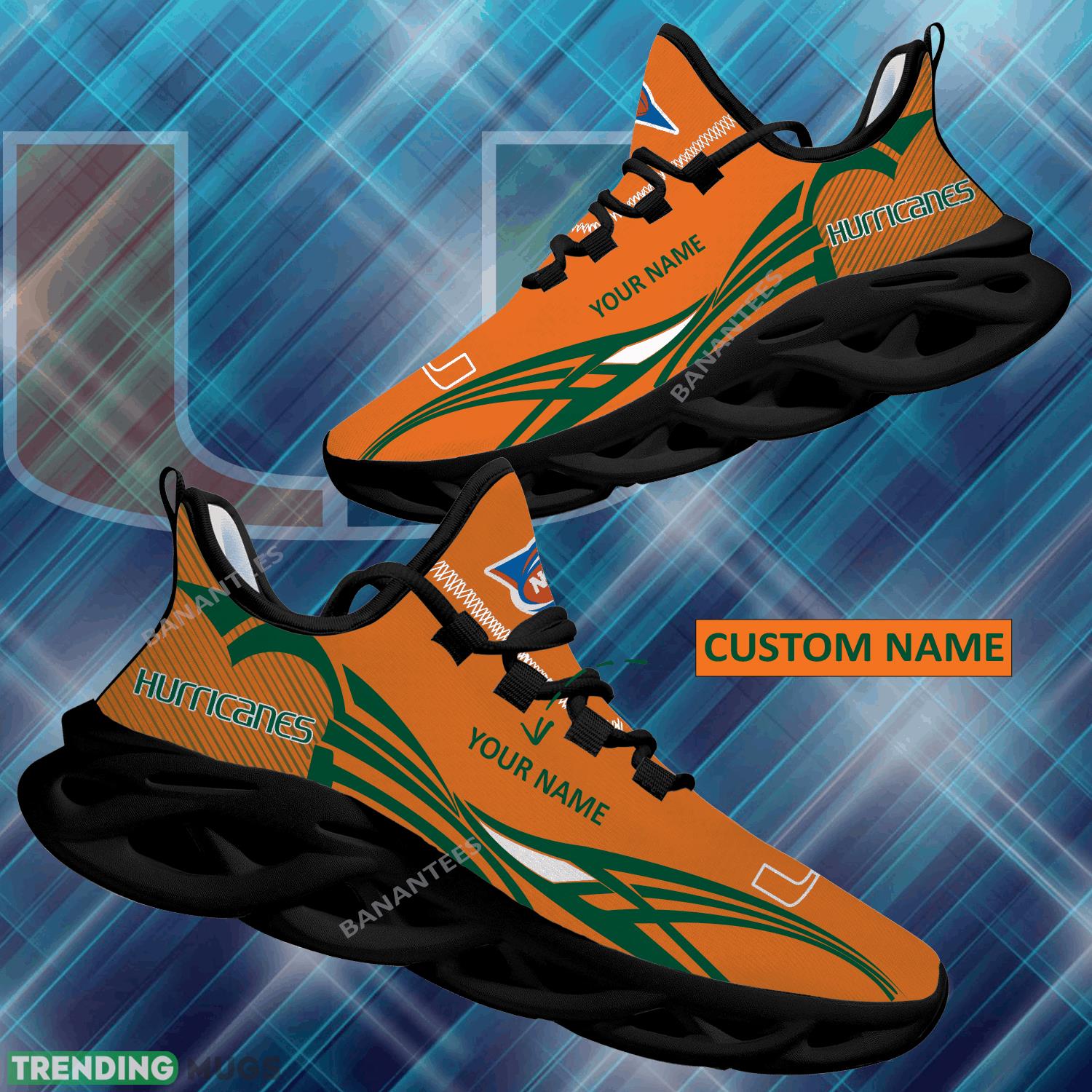 NCAA Miami (FL) Hurricanes Max Soul Shoes New Personalized Fashion-forward Sport Sneaker - NCAA Miami (FL) Hurricanes Max Soul Shoes Personalized Photo 1 NCAA Miami (FL) Hurricanes Max Soul Shoes New Personalized Fashion-forward Sport Sneaker - NCAA Miami (FL) Hurricanes Max Soul Shoes Personalized Photo 1