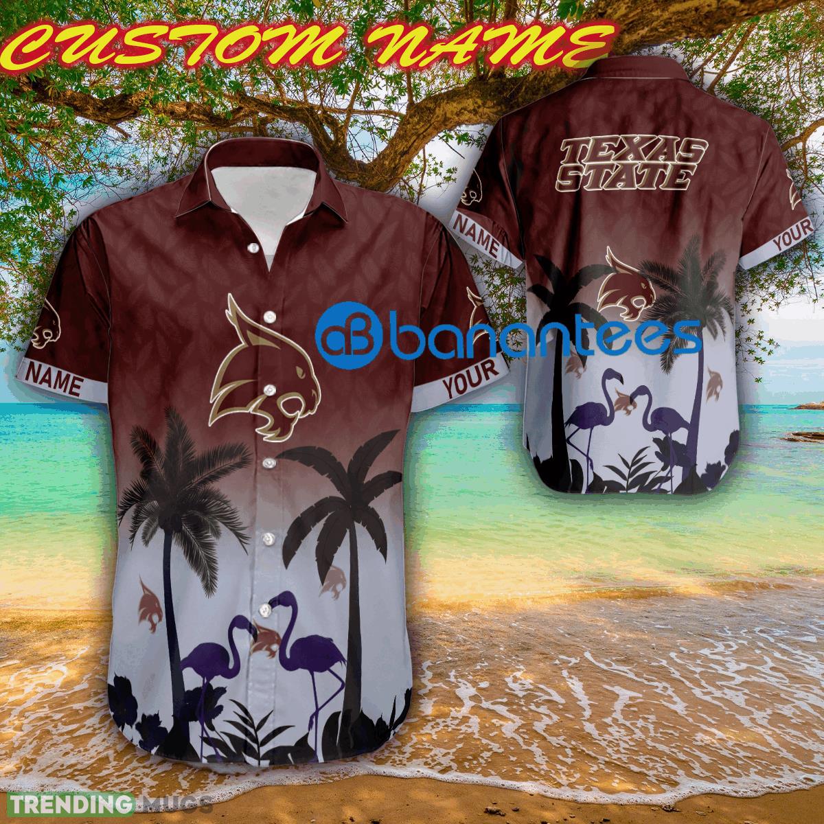 NCAA Texas State Bobcats Casual Logo Beach Hawaiian Shirt For Men And Women Custom Name - NCAA Texas State Bobcats Casual Logo Beach Hawaiian Shirt For Men And Women Custom Name NCAA Texas State Bobcats Casual Logo Beach Hawaiian Shirt For Men And Women Custom Name - NCAA Texas State Bobcats Casual Logo Beach Hawaiian Shirt For Men And Women Custom Name