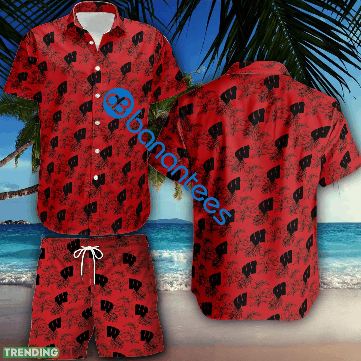 NCAA Wisconsin Badgers Combo Hawaiian Shirt & Short Logo Summer Beach - NCAA Wisconsin Badgers Combo Hawaiian Shirt & Short Logo Summer Beach NCAA Wisconsin Badgers Combo Hawaiian Shirt & Short Logo Summer Beach - NCAA Wisconsin Badgers Combo Hawaiian Shirt & Short Logo Summer Beach
