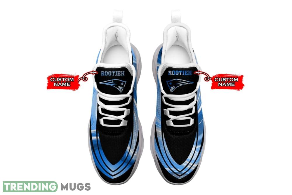 New England Patriots Logo Color Stripe Pattern Custom Name 3D Max Soul Sneaker Shoes Max Soul New England Patriots Logo Color Stripe Pattern Custom Name 3D Max Soul Sneaker Shoes Max Soul