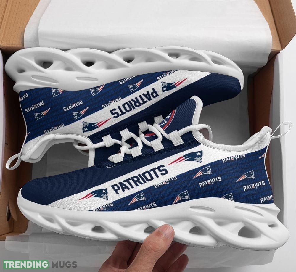 New England Patriots Max Soul Sneakers Emblem Men And Women Running Shoes Max Soul New England Patriots Max Soul Sneakers Emblem Men And Women Running Shoes Max Soul