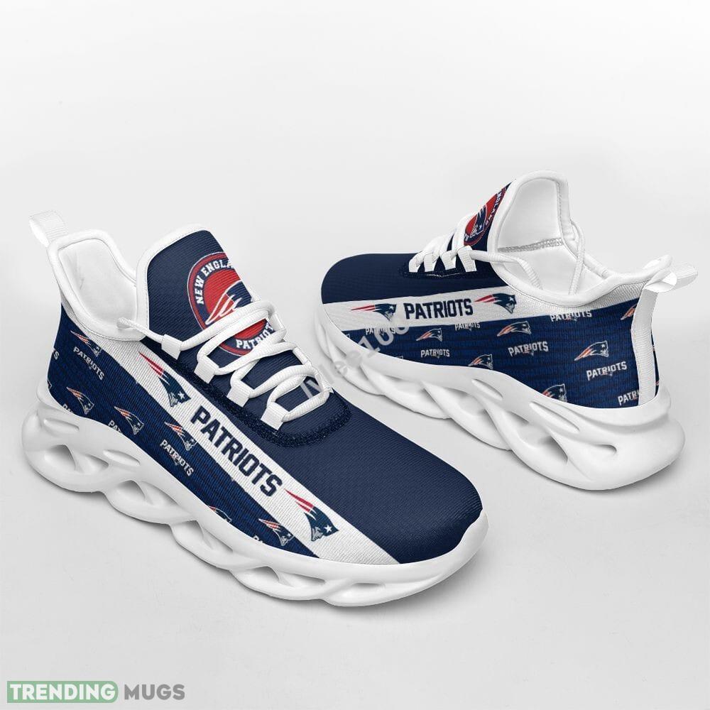 New England Patriots Max Soul Sneakers Emblem Men And Women Running Shoes Max Soul New England Patriots Max Soul Sneakers Emblem Men And Women Running Shoes Max Soul