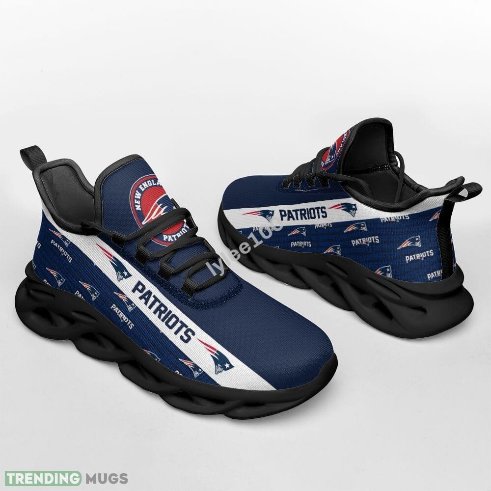 New England Patriots Max Soul Sneakers Emblem Men And Women Running Shoes - New England Patriots Max Soul Sneakers Sports Shoes_1 New England Patriots Max Soul Sneakers Emblem Men And Women Running Shoes - New England Patriots Max Soul Sneakers Sports Shoes_1