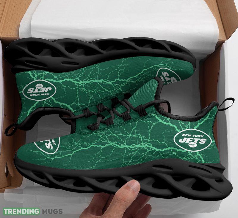 New York Jets Lightning Pattern Max Soul Shoes Fashion forward Running Sneakers Max Soul New York Jets Lightning Pattern Max Soul Shoes Fashion forward Running Sneakers Max Soul