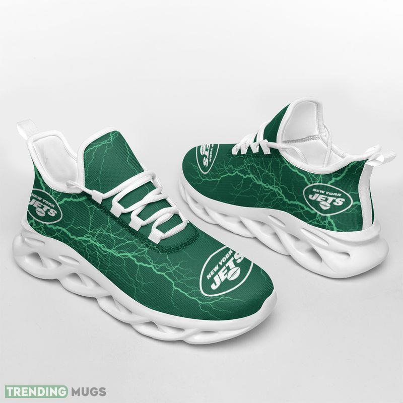 New York Jets Lightning Pattern Max Soul Shoes Fashion forward Running Sneakers Max Soul New York Jets Lightning Pattern Max Soul Shoes Fashion forward Running Sneakers Max Soul