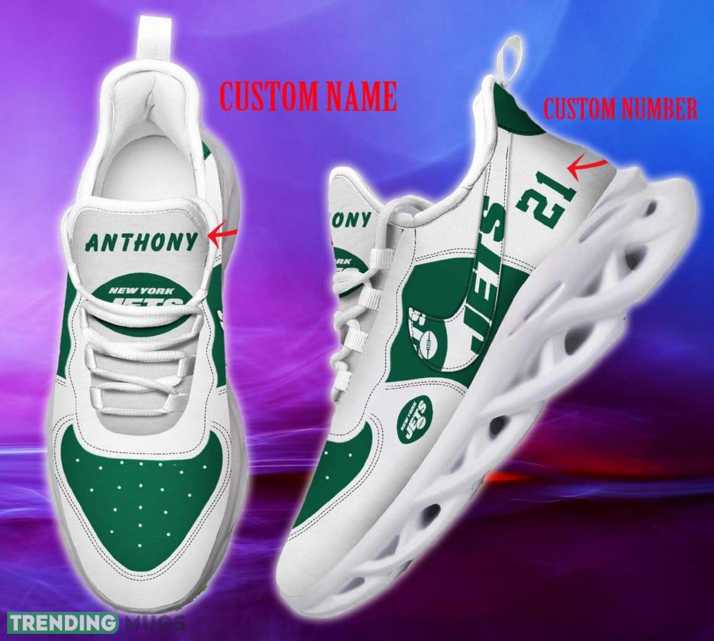 New York Jets NFL Clunky Shoes Custom Number And Name Max Soul Sneakers - New York Jets NFL Clunky Shoes _1 New York Jets NFL Clunky Shoes Custom Number And Name Max Soul Sneakers - New York Jets NFL Clunky Shoes _1