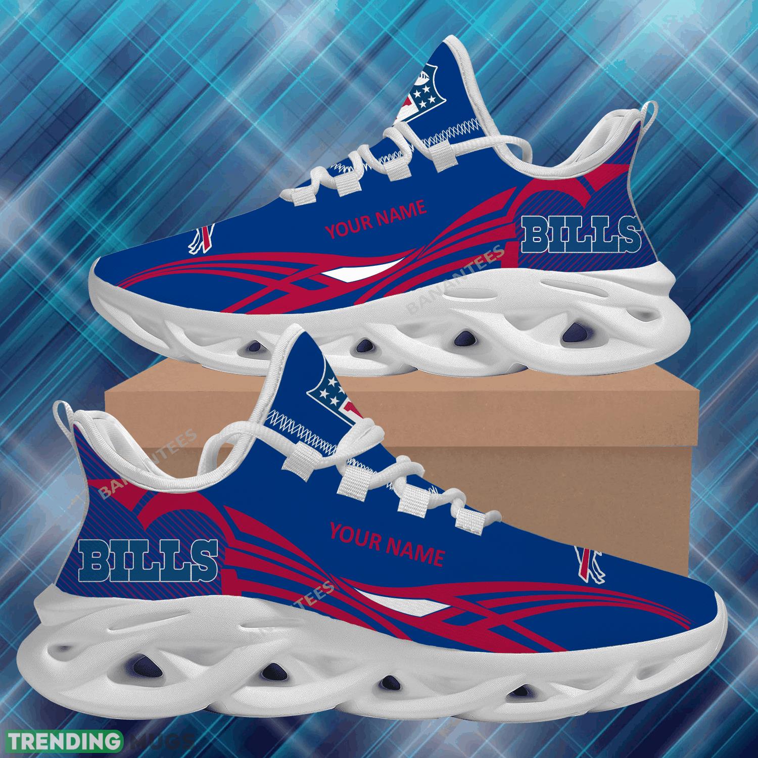 NFL Buffalo Bills Max Soul Shoes New Personalized Empower Chunky Sneaker Max Soul NFL Buffalo Bills Max Soul Shoes New Personalized Empower Chunky Sneaker Max Soul