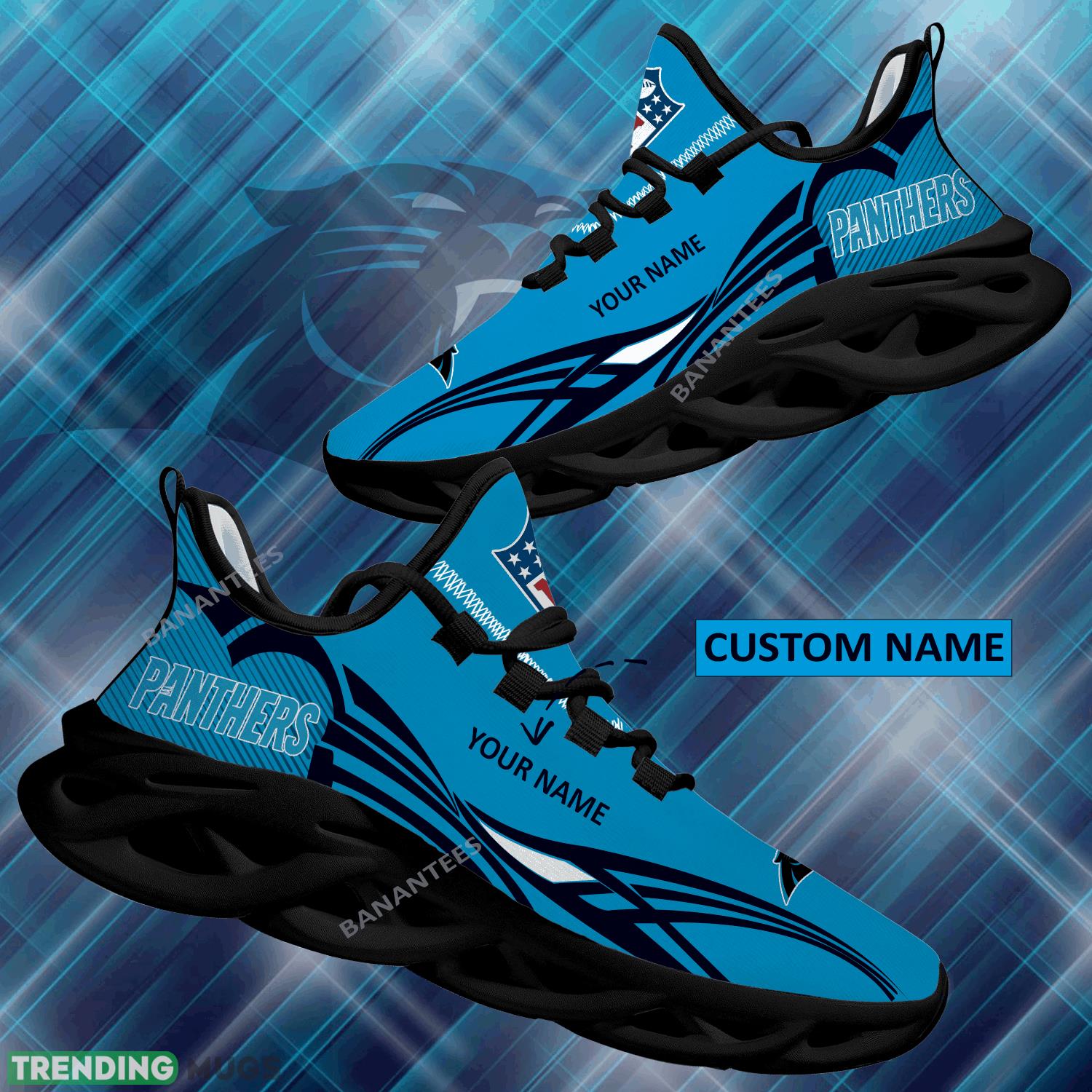 NFL Carolina Panthers Max Soul Shoes New Personalized Envision Running Sneaker - NFL Carolina Panthers Max Soul Shoes Personalized Photo 1 NFL Carolina Panthers Max Soul Shoes New Personalized Envision Running Sneaker - NFL Carolina Panthers Max Soul Shoes Personalized Photo 1