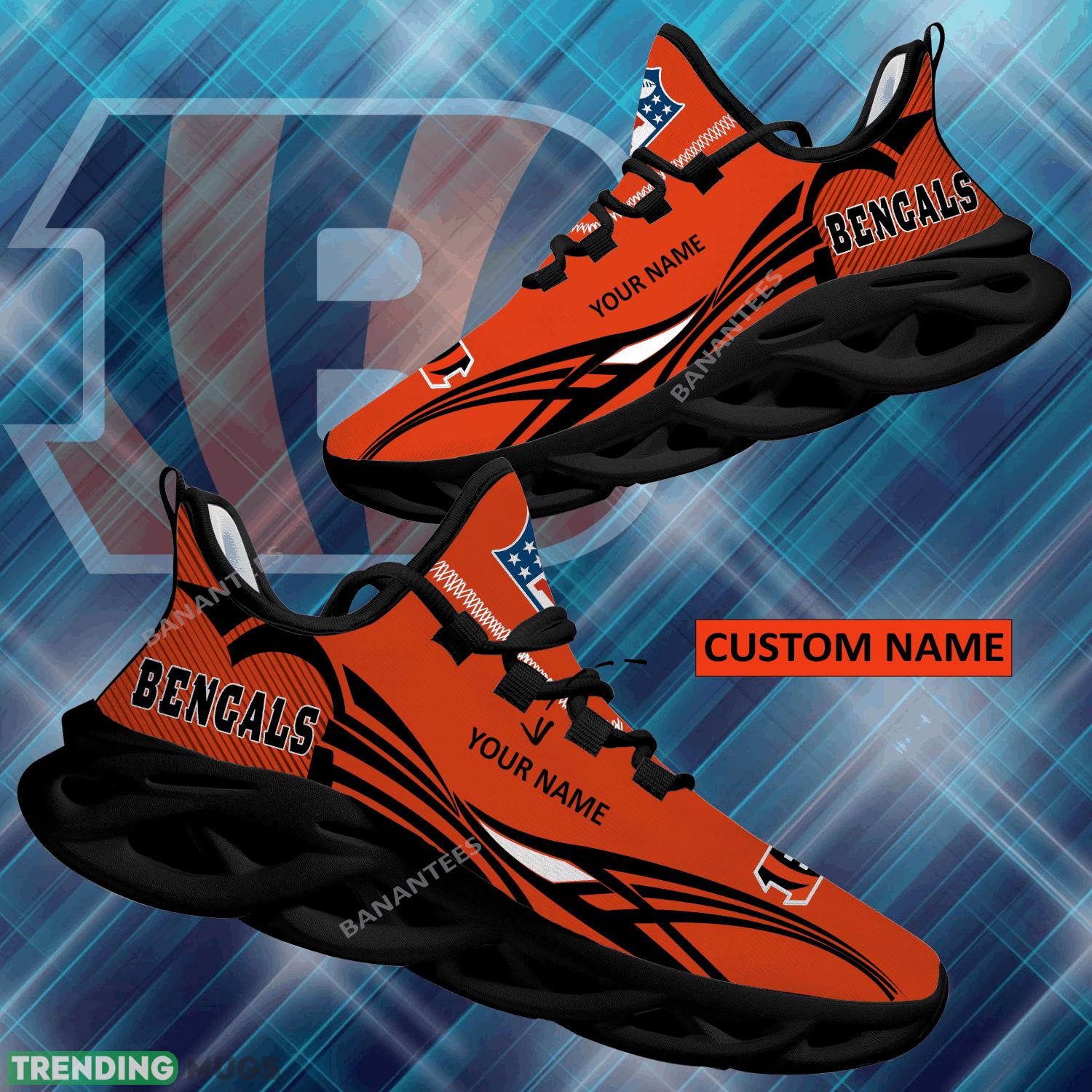 NFL Cincinnati Bengals Max Soul Shoes New Personalized Energize Chunky Sneaker - NFL Cincinnati Bengals Max Soul Shoes Personalized Photo 1