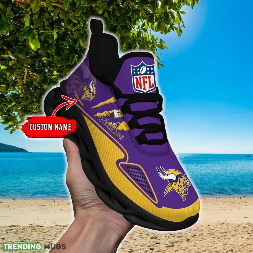 NFL Minnesota Vikings Max Soul Shoes Personalized Clunky Sneakers Ideas Gift Fans Max Soul NFL Minnesota Vikings Max Soul Shoes Personalized Clunky Sneakers Ideas Gift Fans Max Soul