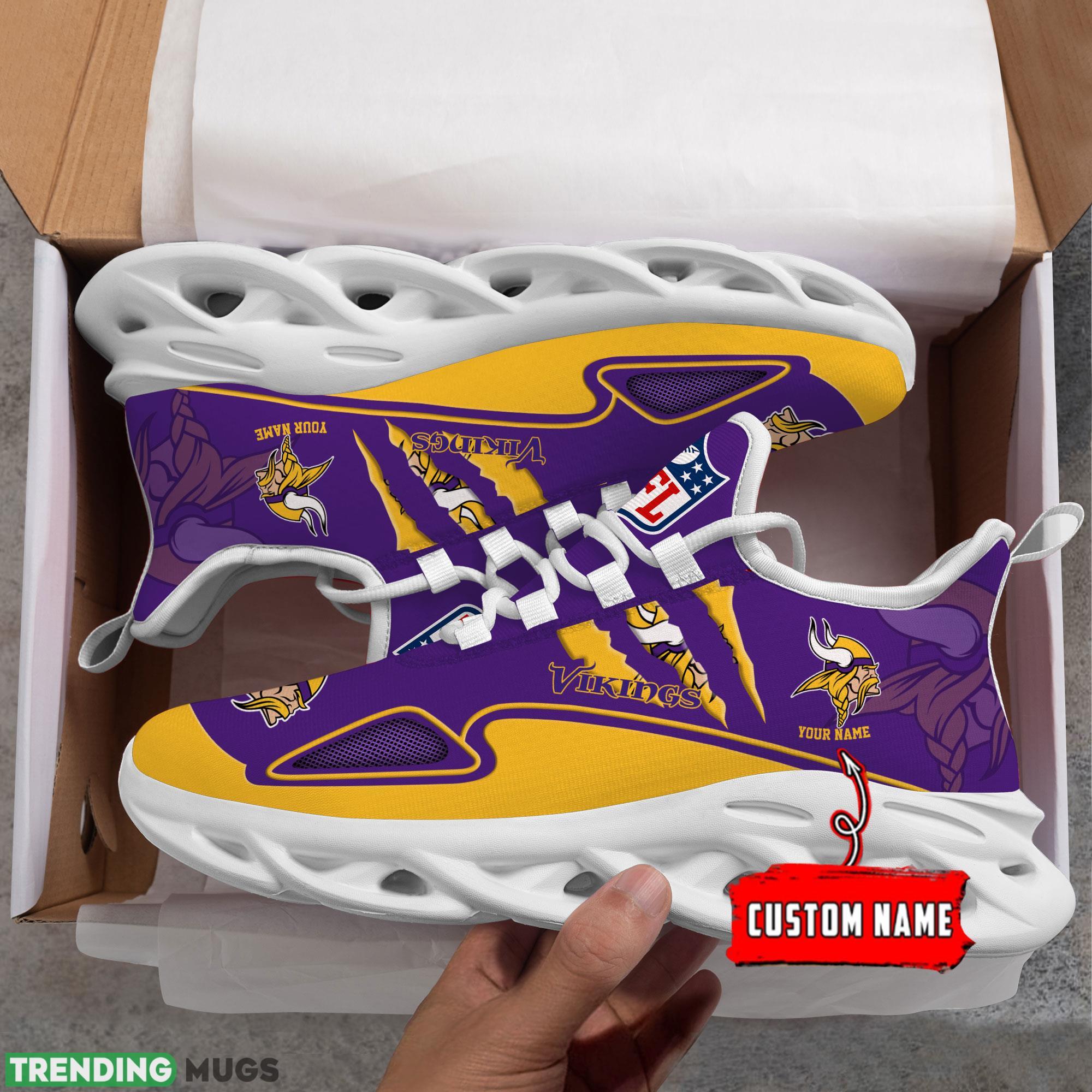 NFL Minnesota Vikings Max Soul Shoes Personalized Clunky Sneakers Ideas Gift Fans Max Soul NFL Minnesota Vikings Max Soul Shoes Personalized Clunky Sneakers Ideas Gift Fans Max Soul