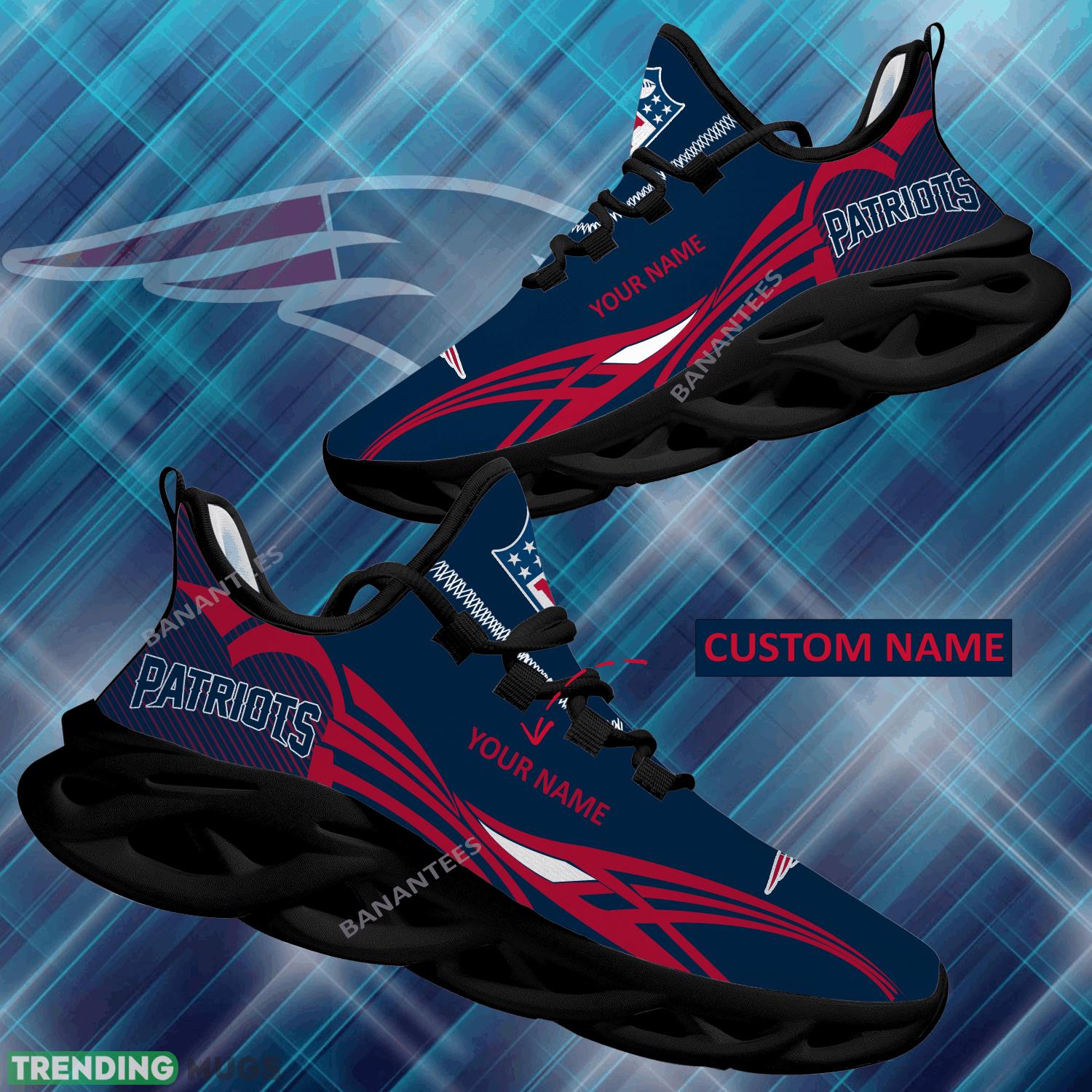 NFL New England Patriots Max Soul Shoes New Personalized Expressive Chunky Sneaker - NFL New England Patriots Max Soul Shoes Personalized Photo 1 NFL New England Patriots Max Soul Shoes New Personalized Expressive Chunky Sneaker - NFL New England Patriots Max Soul Shoes Personalized Photo 1