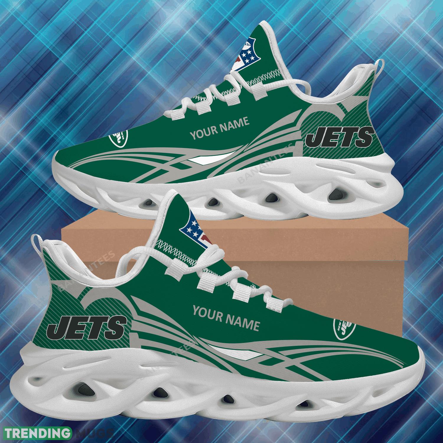 NFL New York Jets Max Soul Shoes New Personalized Craftsmanship Chunky Sneaker Max Soul NFL New York Jets Max Soul Shoes New Personalized Craftsmanship Chunky Sneaker Max Soul