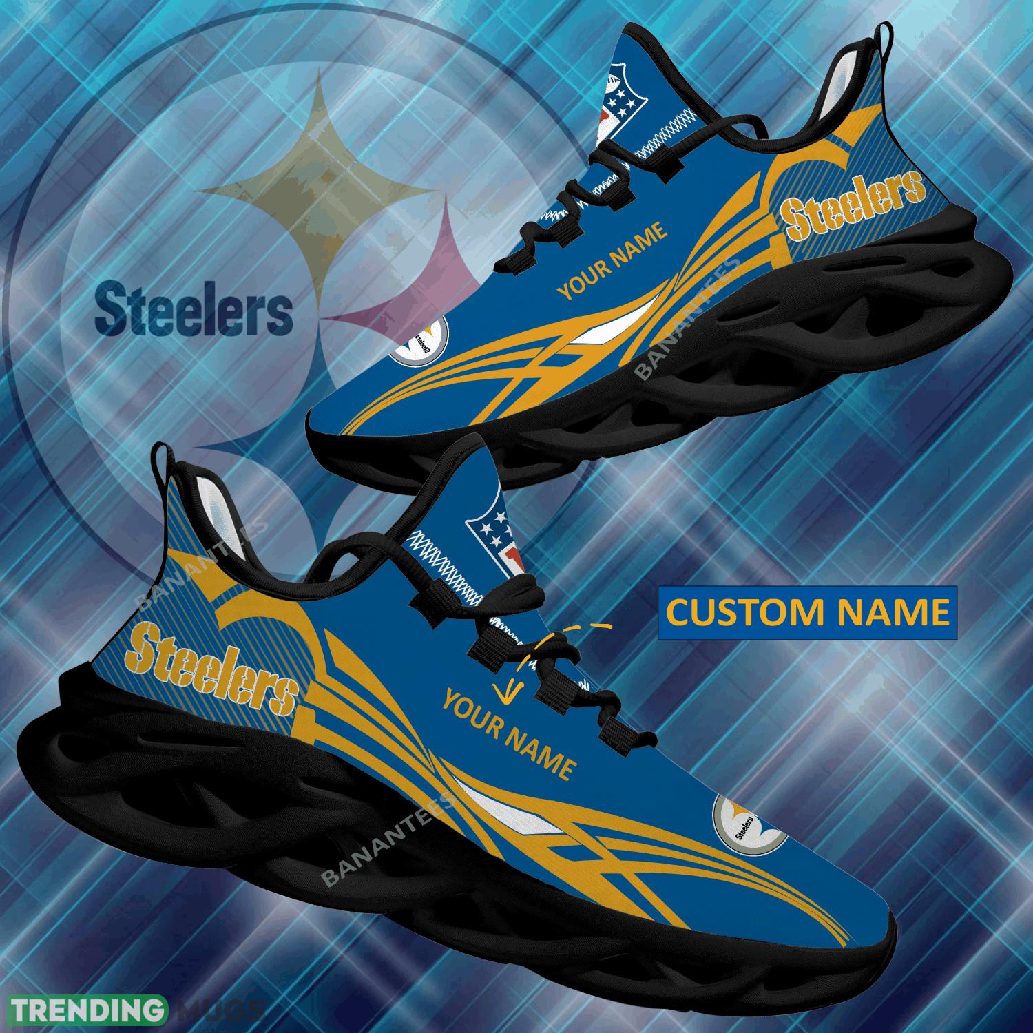 NFL Pittsburgh Steelers Max Soul Shoes New Personalized Creative Sport Sneaker - NFL Pittsburgh Steelers Max Soul Shoes Personalized Photo 1 NFL Pittsburgh Steelers Max Soul Shoes New Personalized Creative Sport Sneaker - NFL Pittsburgh Steelers Max Soul Shoes Personalized Photo 1