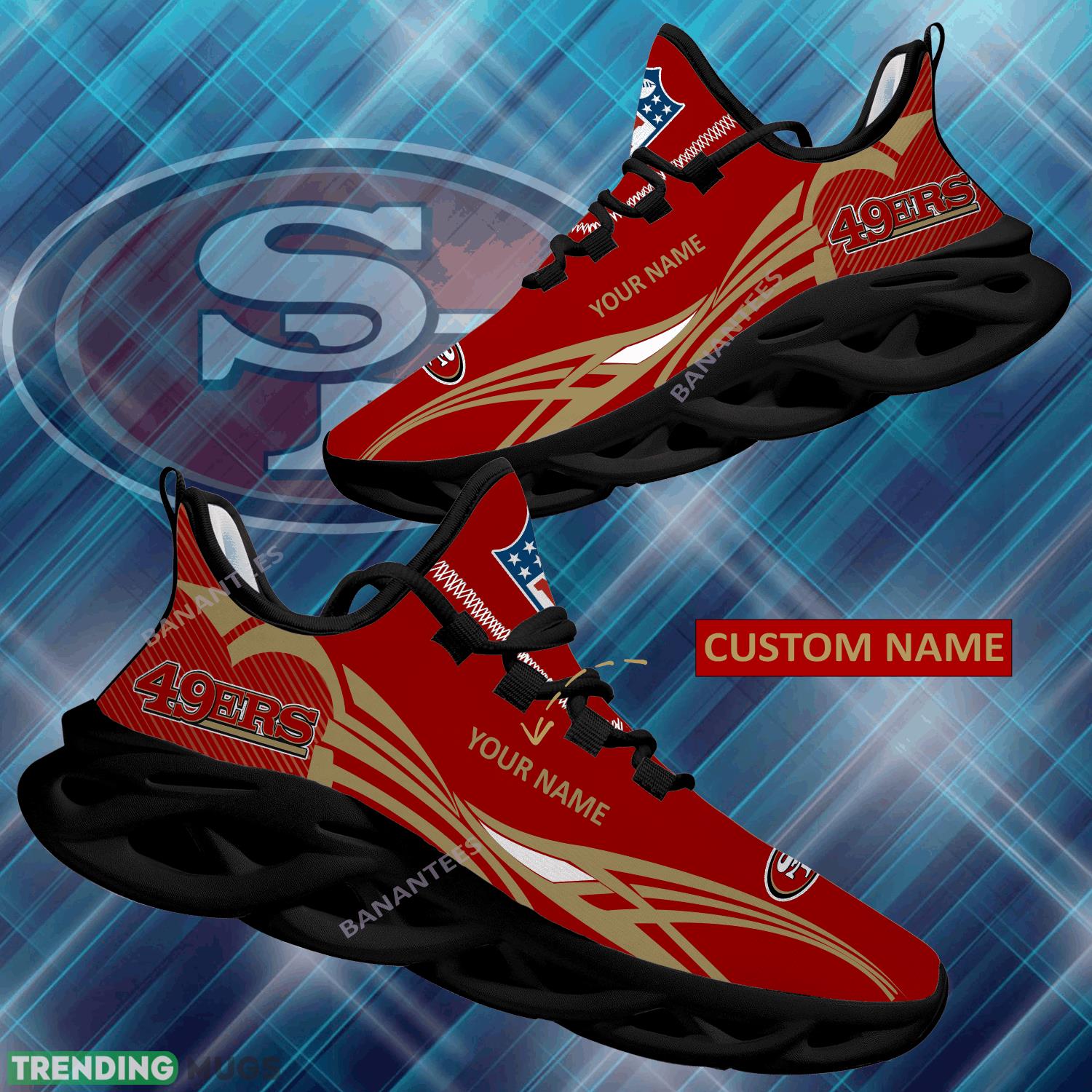 NFL San Francisco 49ers Max Soul Shoes New Personalized Stride Chunky Sneaker - NFL San Francisco 49ers Max Soul Shoes Personalized Photo 1 NFL San Francisco 49ers Max Soul Shoes New Personalized Stride Chunky Sneaker - NFL San Francisco 49ers Max Soul Shoes Personalized Photo 1