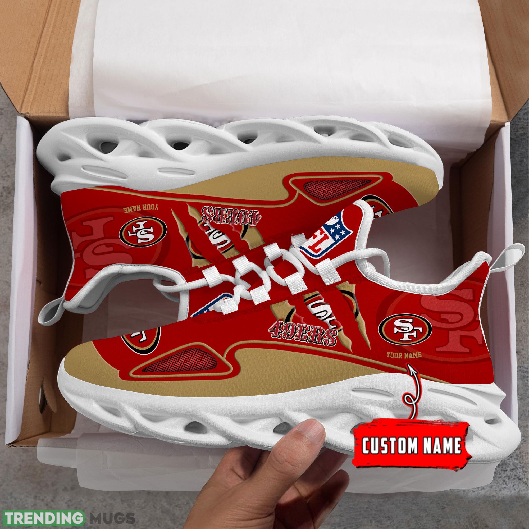 NFL San Francisco 49ers Max Soul Shoes Personalized Clunky Sneakers Ideas Gift Fans Max Soul NFL San Francisco 49ers Max Soul Shoes Personalized Clunky Sneakers Ideas Gift Fans Max Soul