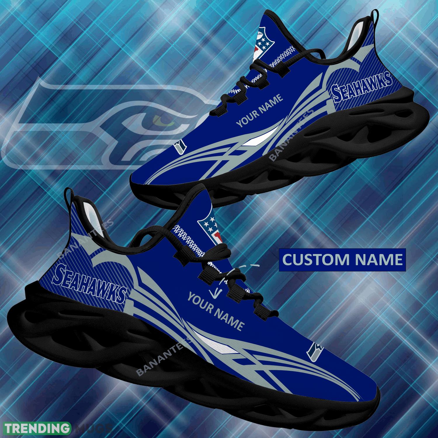 NFL Seattle Seahawks Max Soul Shoes New Personalized Fashion-forward Running Sneaker - NFL Seattle Seahawks Max Soul Shoes Personalized Photo 1 NFL Seattle Seahawks Max Soul Shoes New Personalized Fashion-forward Running Sneaker - NFL Seattle Seahawks Max Soul Shoes Personalized Photo 1