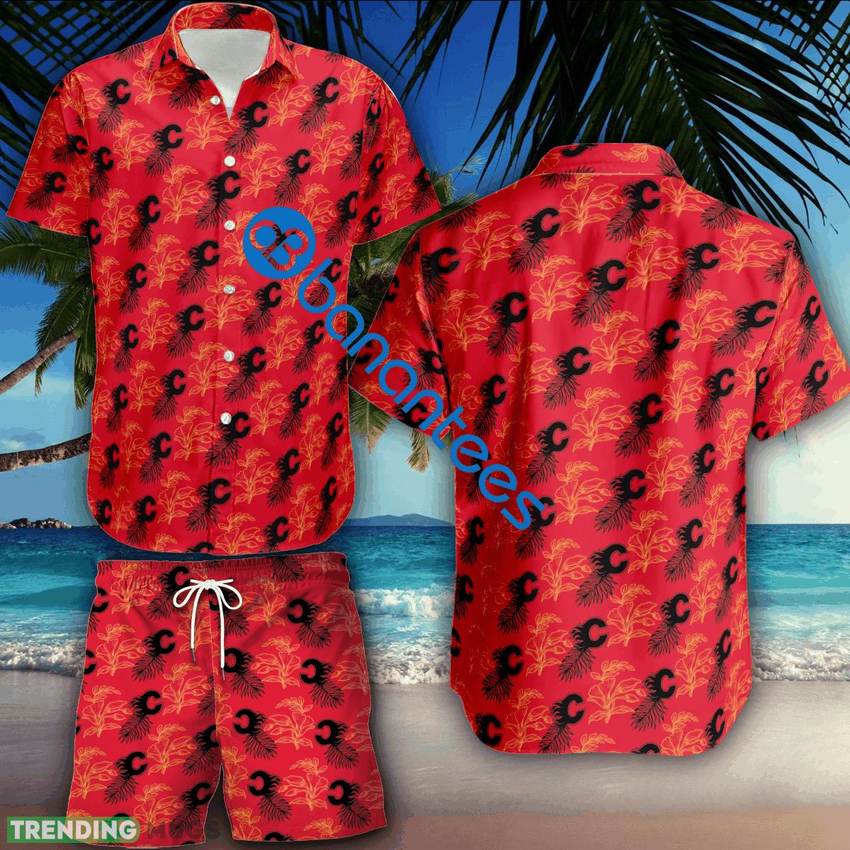 NHL Calgary Flames Combo Hawaiian Shirt & Short Logo Summer Beach - NHL Calgary Flames Combo Hawaiian Shirt & Short Logo Summer Beach NHL Calgary Flames Combo Hawaiian Shirt & Short Logo Summer Beach - NHL Calgary Flames Combo Hawaiian Shirt & Short Logo Summer Beach
