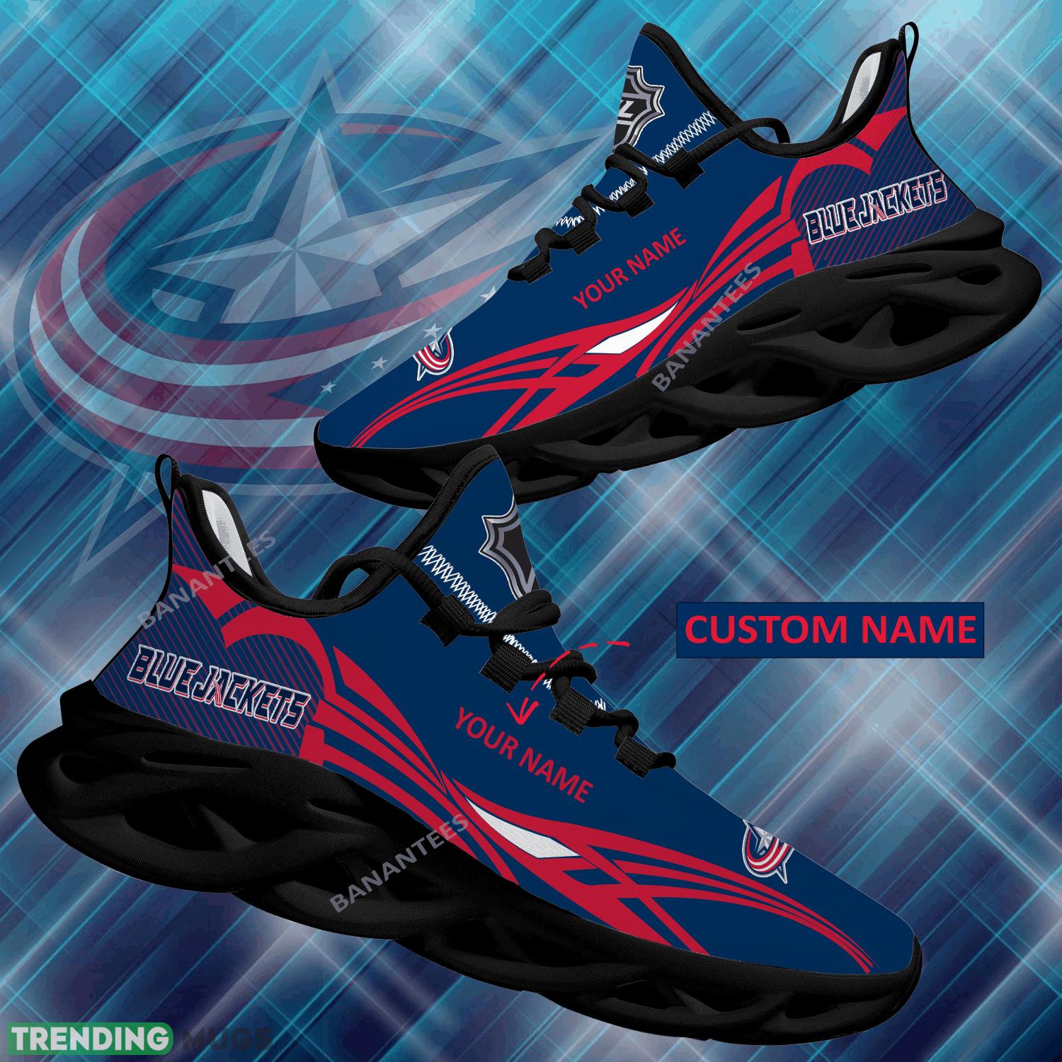 NHL Columbus Blue Jackets Max Soul Shoes New Personalized Aesthetic Running Sneaker - NHL Columbus Blue Jackets Max Soul Shoes Personalized Photo 1 NHL Columbus Blue Jackets Max Soul Shoes New Personalized Aesthetic Running Sneaker - NHL Columbus Blue Jackets Max Soul Shoes Personalized Photo 1