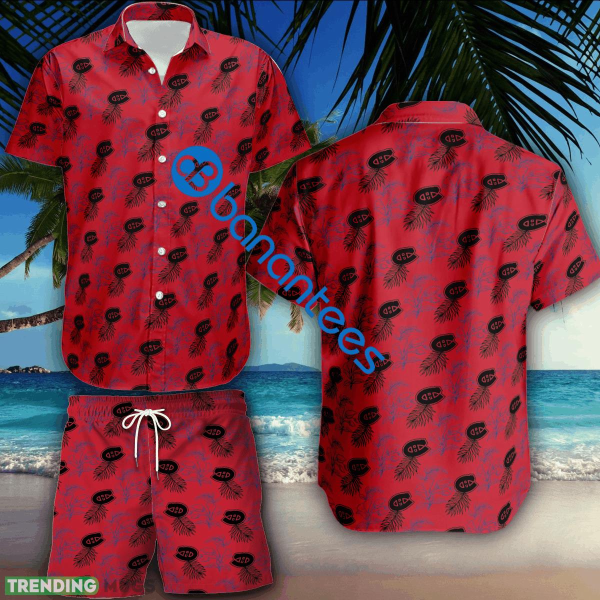 NHL Montreal Canadiens Combo Hawaiian Shirt & Short Logo Summer Beach - NHL Montreal Canadiens Combo Hawaiian Shirt & Short Logo Summer Beach NHL Montreal Canadiens Combo Hawaiian Shirt & Short Logo Summer Beach - NHL Montreal Canadiens Combo Hawaiian Shirt & Short Logo Summer Beach