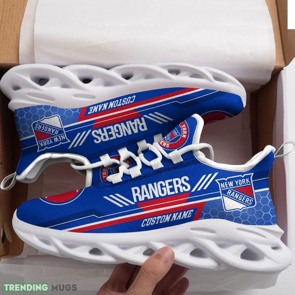 NHL New York Rangers Custom Name White Max Soul Shoes Contemporary Sport Sneakers Fans Gift - NHL New York Rangers Custom Name White Max Soul Shoes For Men Women_1 NHL New York Rangers Custom Name White Max Soul Shoes Contemporary Sport Sneakers Fans Gift - NHL New York Rangers Custom Name White Max Soul Shoes For Men Women_1